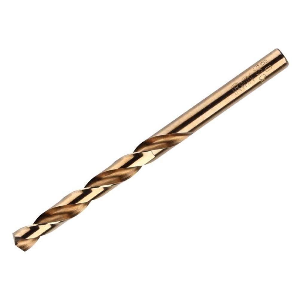 Irwin 10502541 HSS Cobalt Drill Bit Set - High Speed Steel Metal Drilling Bits for Hardened Steel, Stainless Steel & Cast Iron - Perfect for DIY, Construction & Metalworking Projects