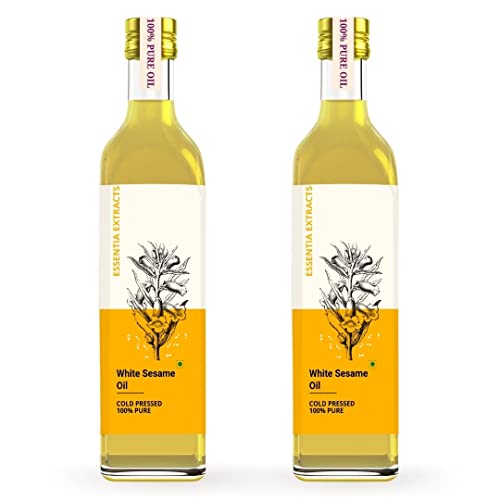 Pure Cold-Pressed Sesame Oil for Baby Massage - 100% Natural Body & Hair Oil - 200ml (2x100ml) Combo - Ideal for Infant Care, Aromatherapy & Skin Hydration