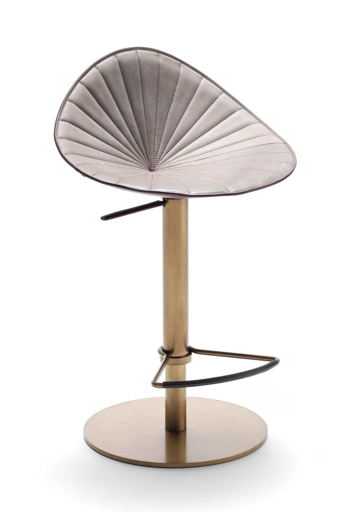Fiorile Bar Plisse BT Stool by Fasem - Modern Adjustable Bar Stool for Kitchen Island, Breakfast Nook & Home Decor