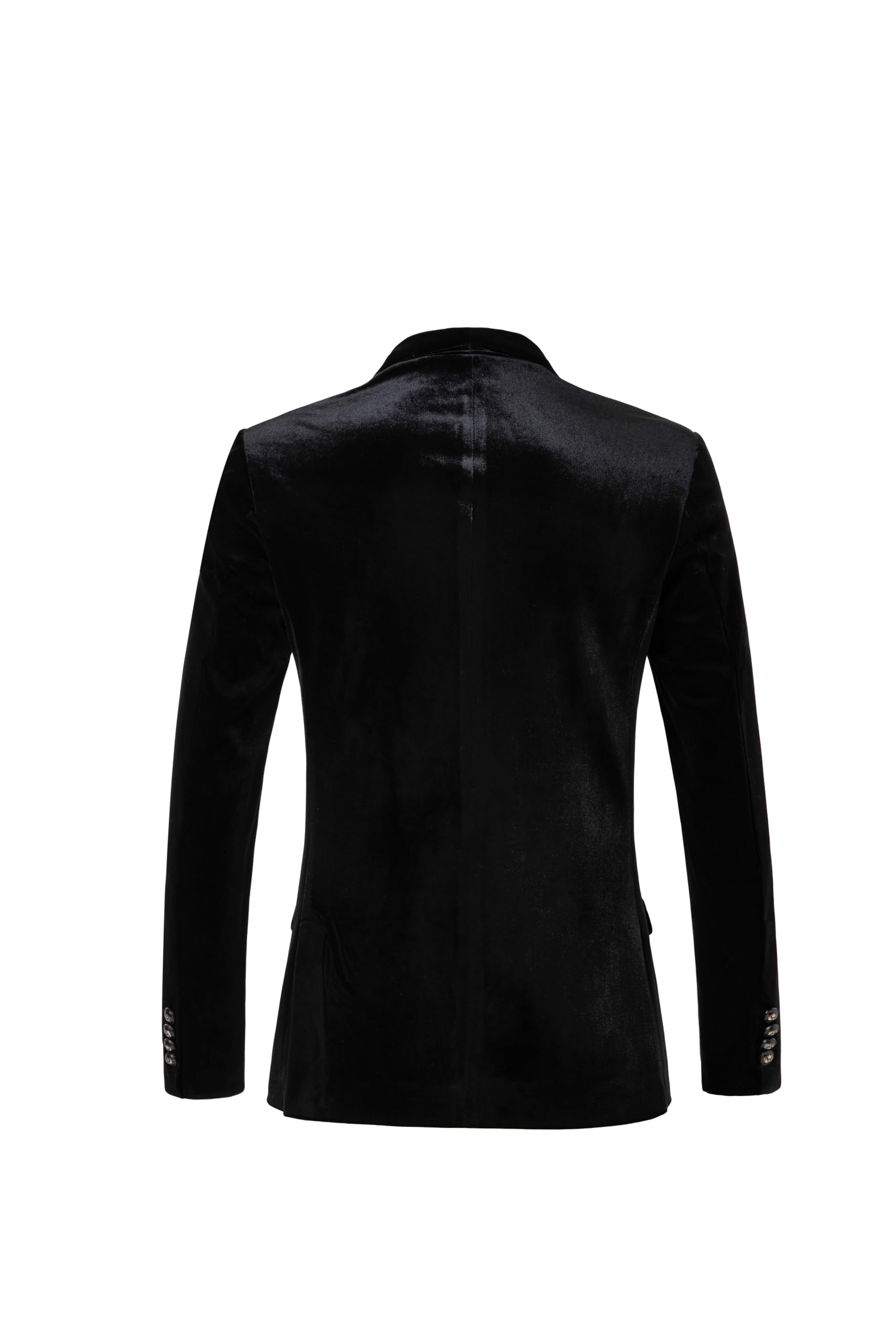 THWEI Men's Velvet Blazer - Slim Fit Formal Jacket for Wedding & Dinner Parties
