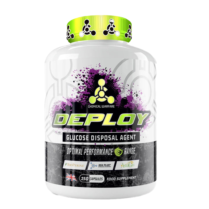 Chemical Warfare Deploy 150 Caps - Premium Pre-Workout Supplement for Intense Training & Muscle Performance - Ideal for Gym, Bodybuilding & Fitness Enthusiasts
