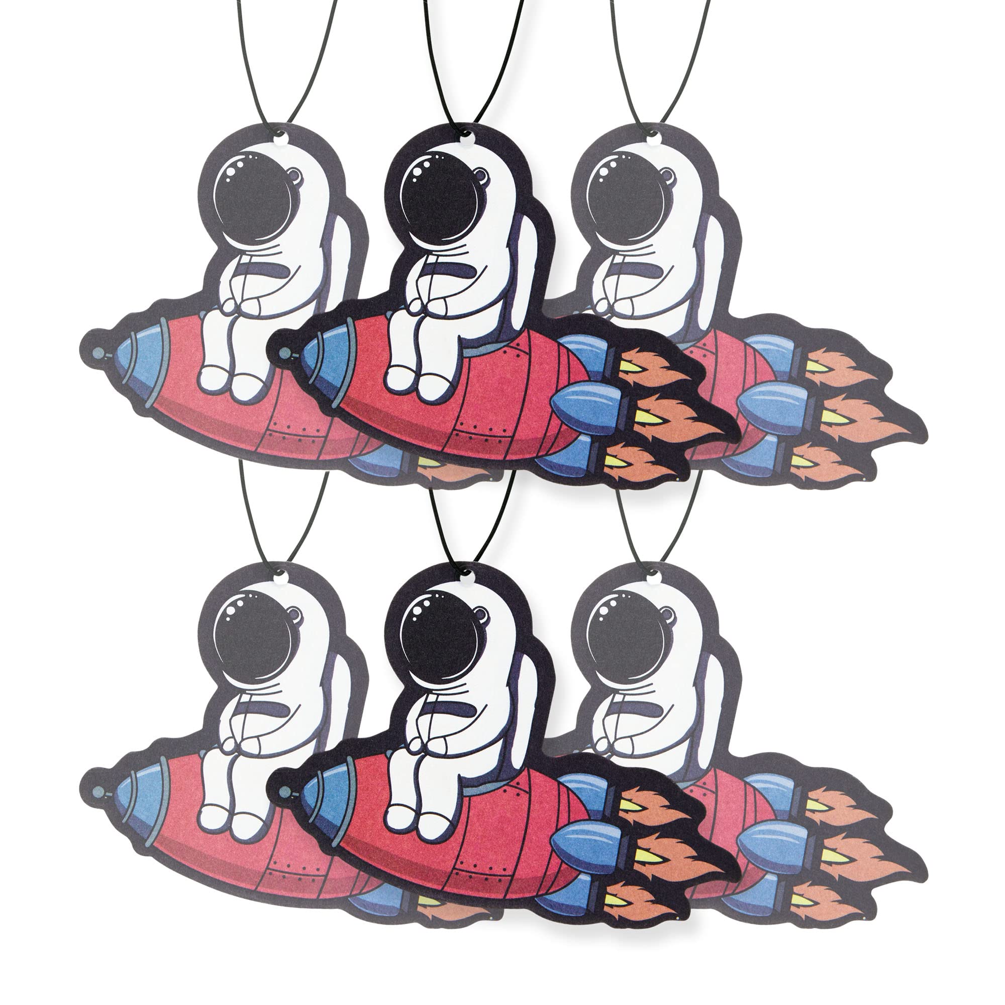 6 Pack Astronaut Car Air Freshener with Essential Oils - Long Lasting Scent for Vehicles, Office & Home | Fresh Fresheners Brand