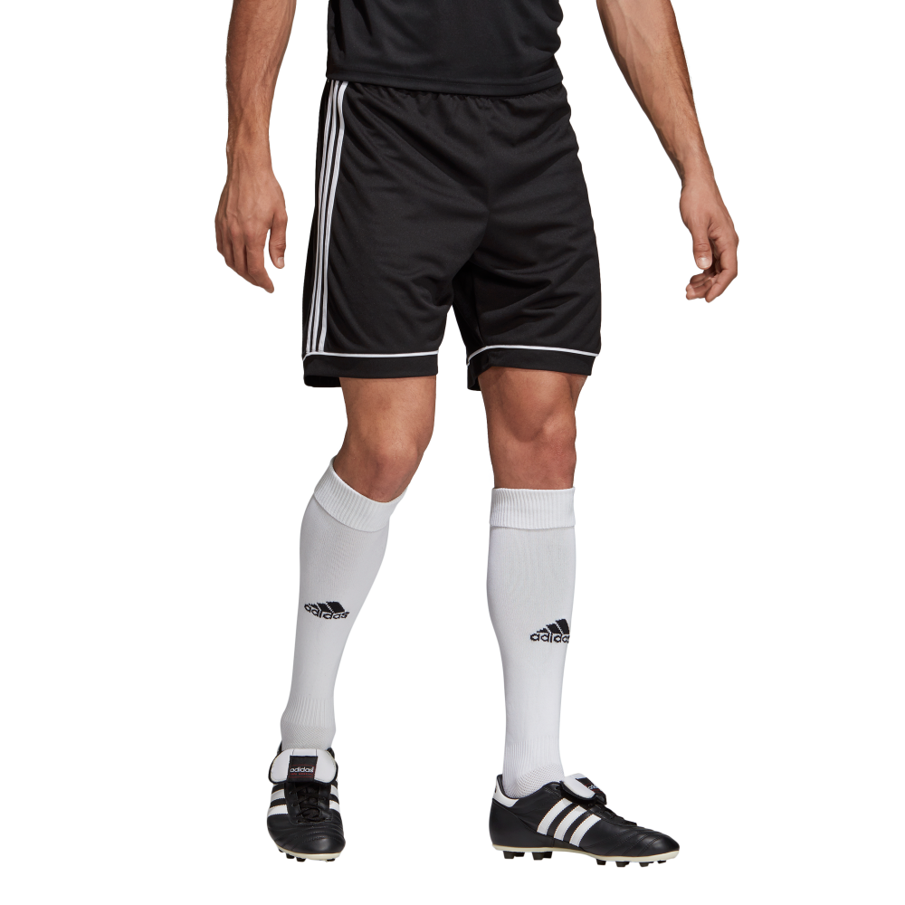 Adidas Youth Squadra 17 Soccer Shorts - Black/White - Breathable Athletic Shorts for Boys - Perfect for Training, Games & Casual Wear