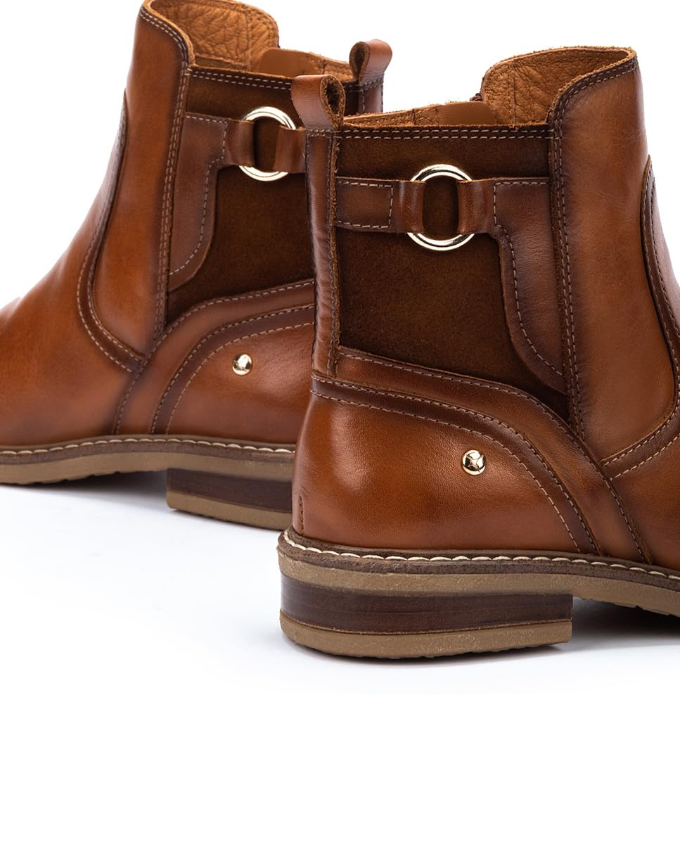 PIKOLINOS Women's Leather Flat Ankle Boots - Aldaya Style Comfortable Casual Shoes for Walking, Work & Everyday Wear