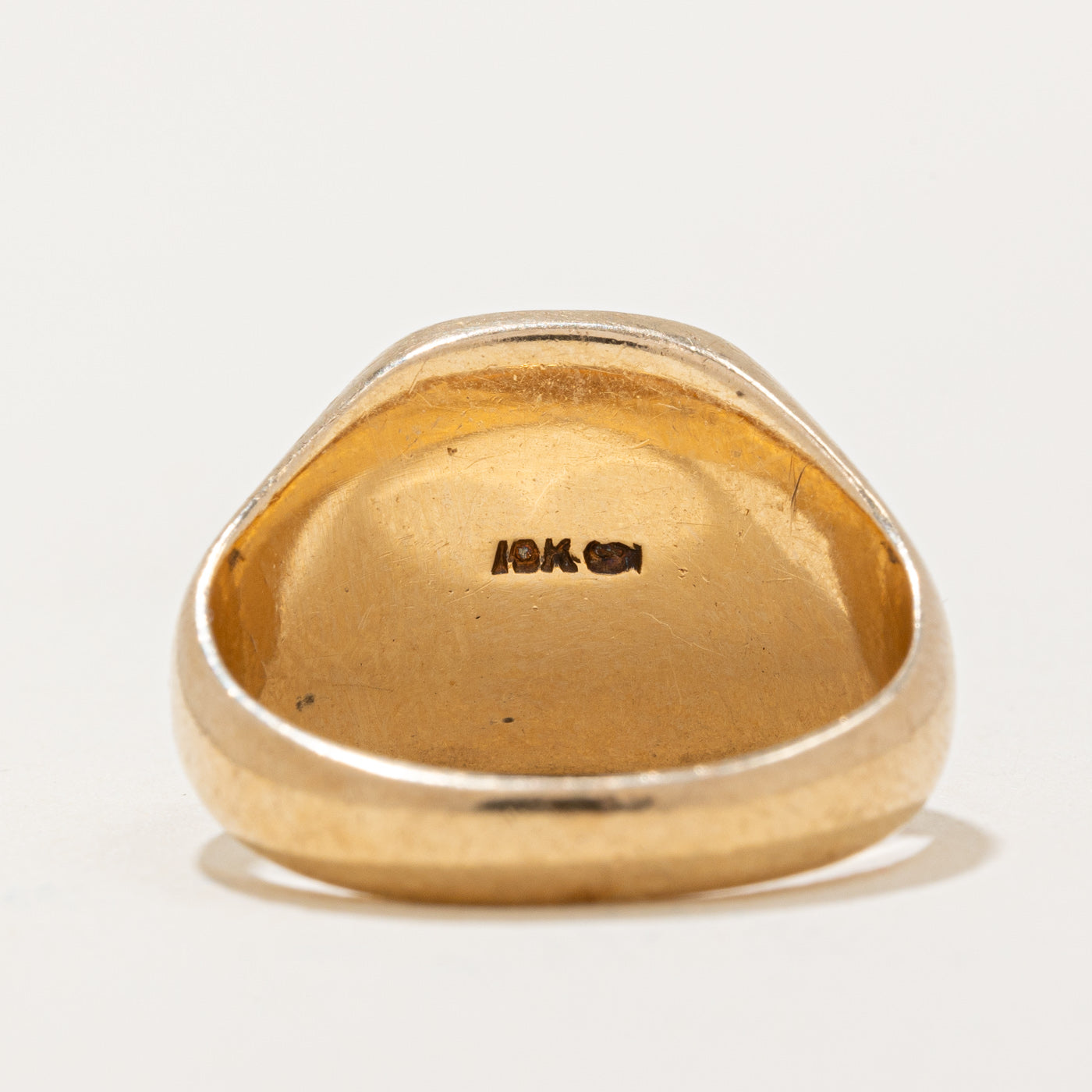 10K Yellow Gold 'R' Initial Signet Ring for Men & Women - Size 6 - Perfect for Gifts, Engagements & Everyday Wear