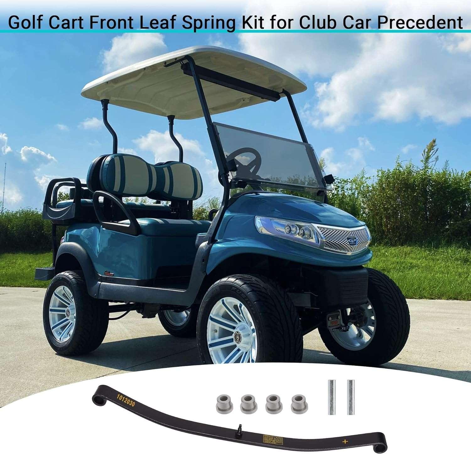 Club Car DS & Precedent Golf Cart Front Leaf Spring Kit 10L0L - Heavy Duty Suspension Replacement for Smooth Ride on Golf Courses & Resorts