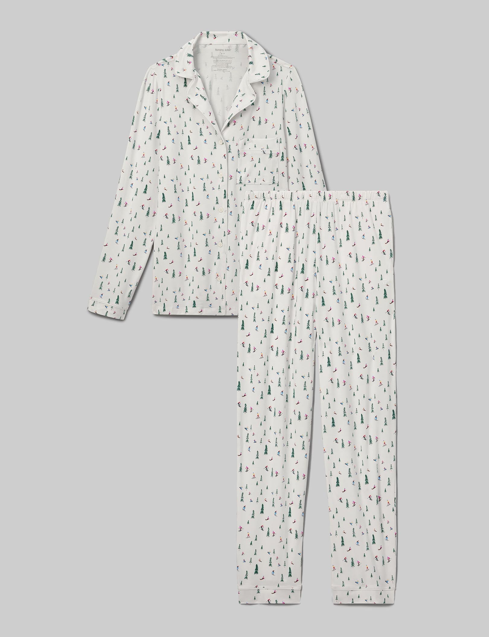 Cozy Women's Long Sleeve Pajama Set - Soft Sleepwear Loungewear for Relaxing at Home & Bedtime Comfort