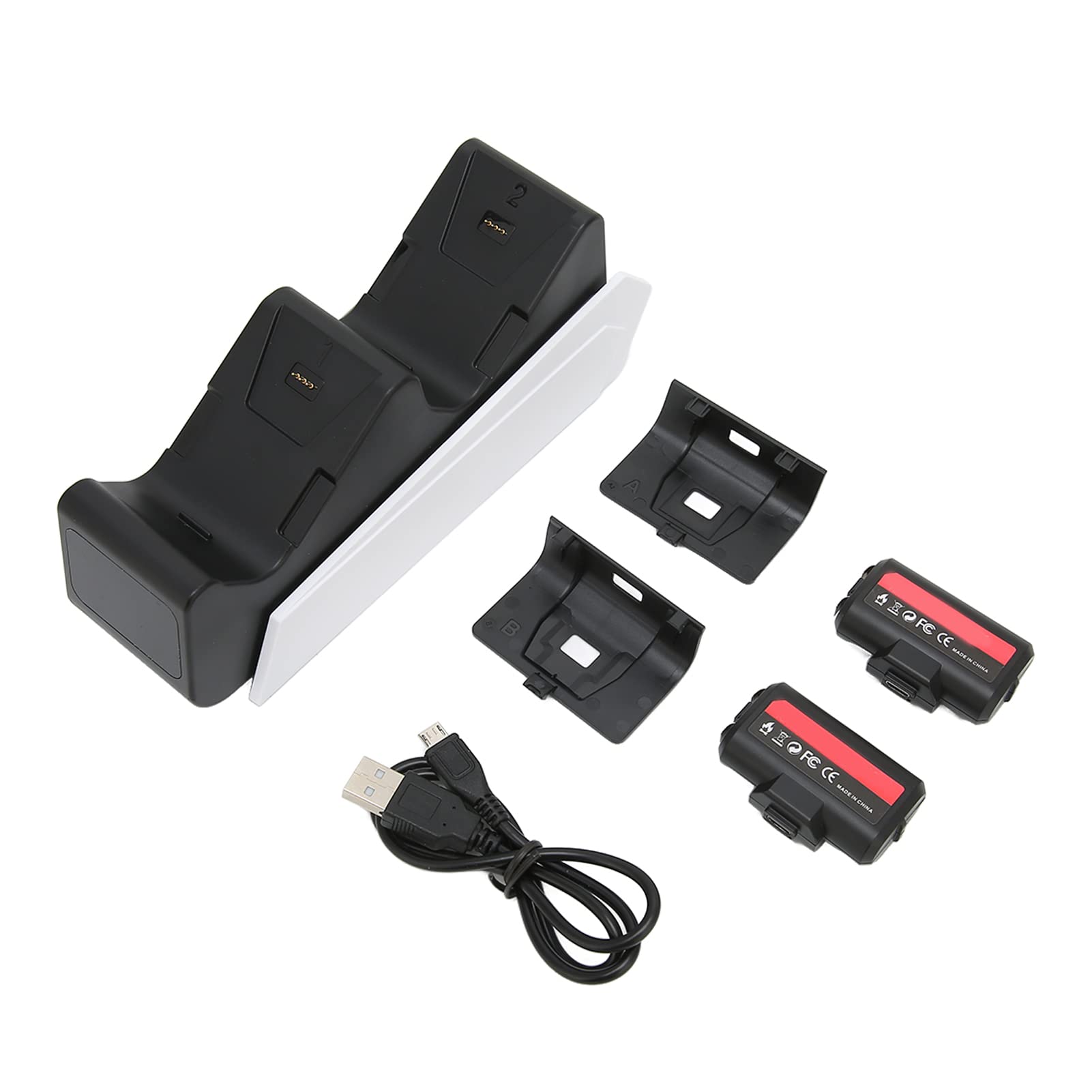 Xbox Controller Charger Station - Dual Gamepad Charger with 2x 1100mAh Rechargeable Batteries for Xbox One/X/S | Fast Charging Dock for Gaming Sessions & Multiplayer Setup