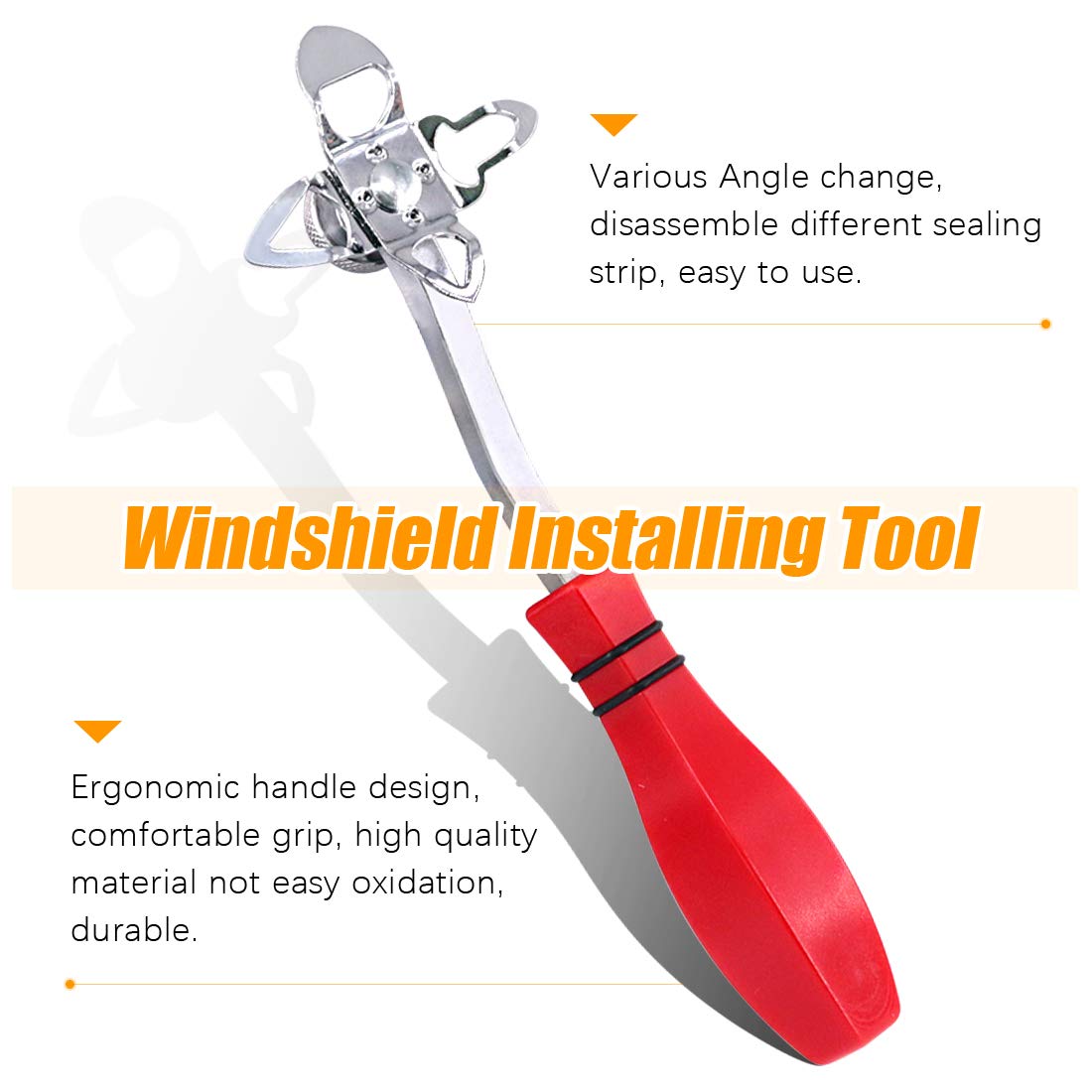 12-Piece Windshield Installation Tool Kit with 10 Stick Setting Tools, Offset Installer & Cotter Pin Puller – Perfect for Auto Glass, Gasket, Trim & Strip Replacement – Ideal for DIY Car Repairs & Professional Auto Shops