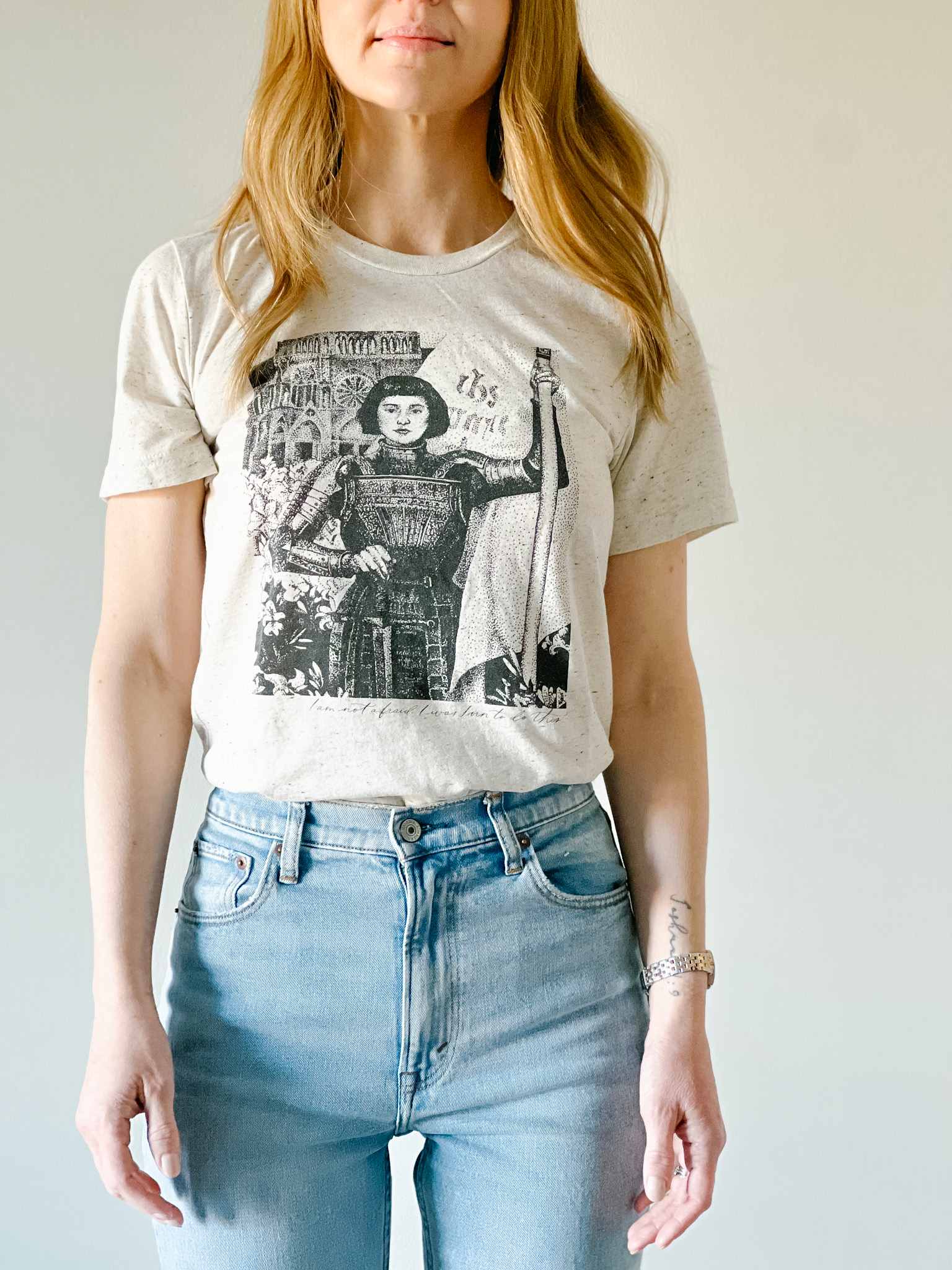 Saint Joan of Arc T-Shirt - Vintage French Heroine Graphic Tee - Casual Wear & Historical Costume Inspiration