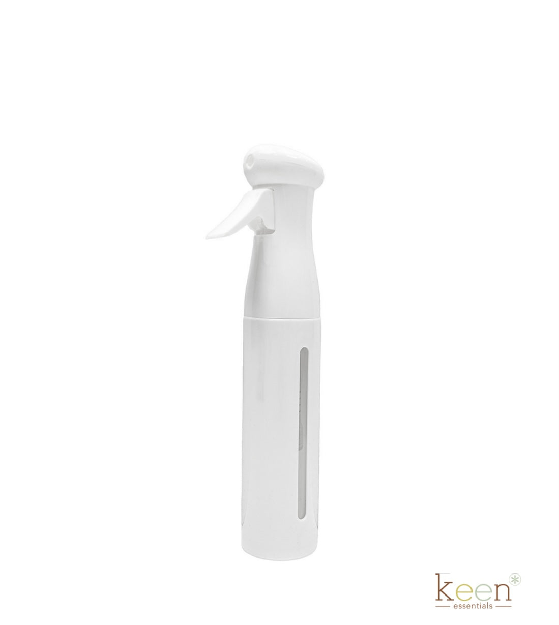 Keen Essentials Continuous Mist Spray Bottles - 12 OZ (360ml) Fine Mist Sprayer for Hair, Plants & Cleaning | Refillable Plastic Spray Bottle for Salon, Gardening & Home Use