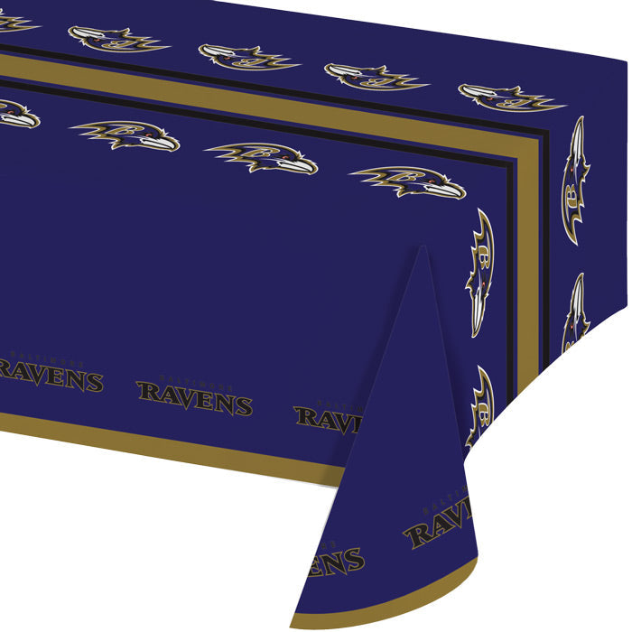 12-Piece Bulk Baltimore Ravens Table Covers - Waterproof, Durable Football Party Decorations for Game Day, Tailgating & Super Bowl Celebrations