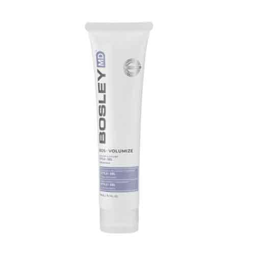 Bosley BosVolumize Style+ Blow Dry Gel 5.1 oz - Volumizing & Heat Protectant Styling Gel for Fine Hair - Perfect for Salon-Quality Blowouts & Everyday Volume Boost