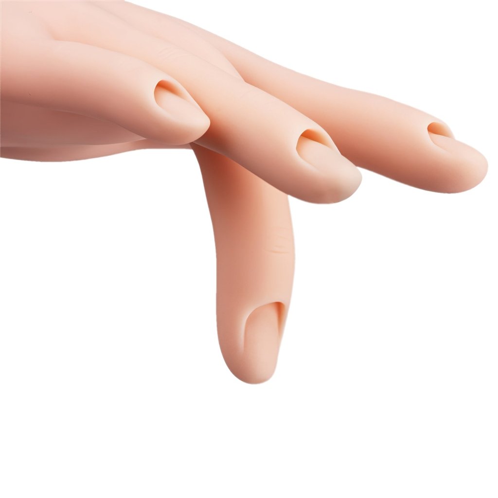 Professional Mannequin Training Hand Model for Nail Art Practice - Perfect for Salon Students, DIY Nail Techs & Home Manicure Training