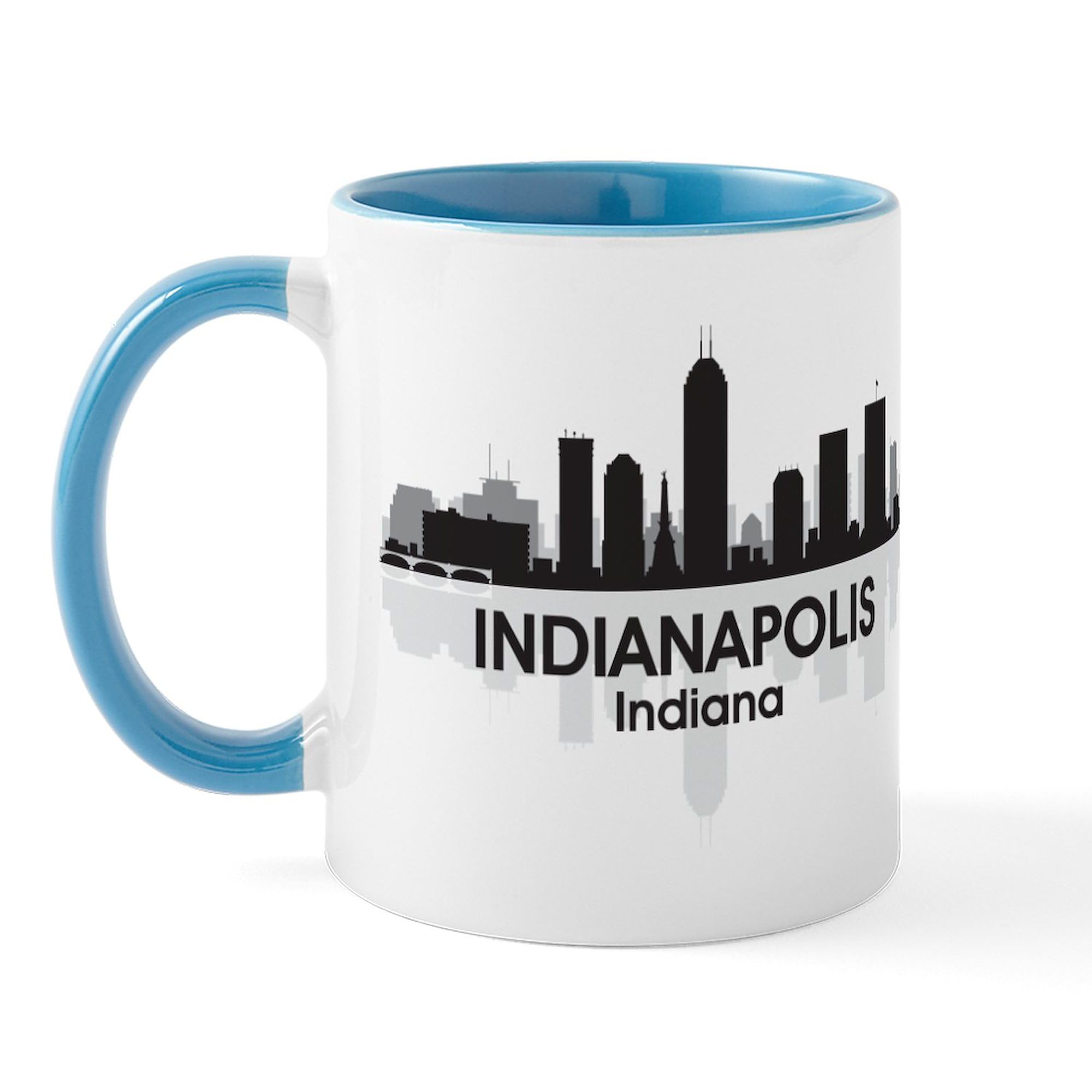 Indianapolis Skyline Ceramic Coffee Mug 11 oz (325 ml) - Perfect for Home, Office & Gifts - CafePress