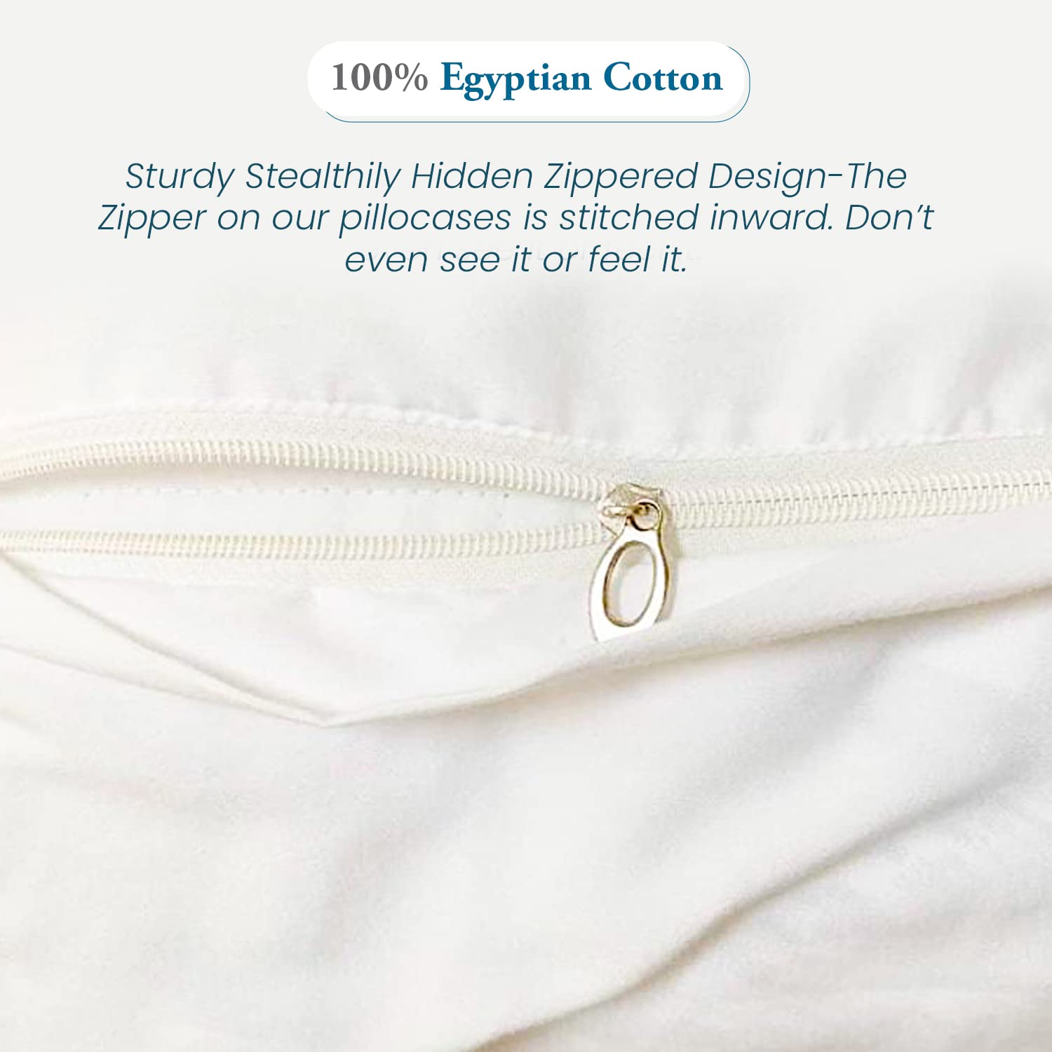 Premium 20x48 Inch Body Pillow Cover - 100% Egyptian Cotton 500 Thread Count with Zipper Closure (Silver Grey) | Ultra Soft & Breathable Pillowcase for Pregnancy Support, Back Pain Relief & Comfortable Sleep | Perfect for Maternity Use, Bed Rest & Home Relaxation