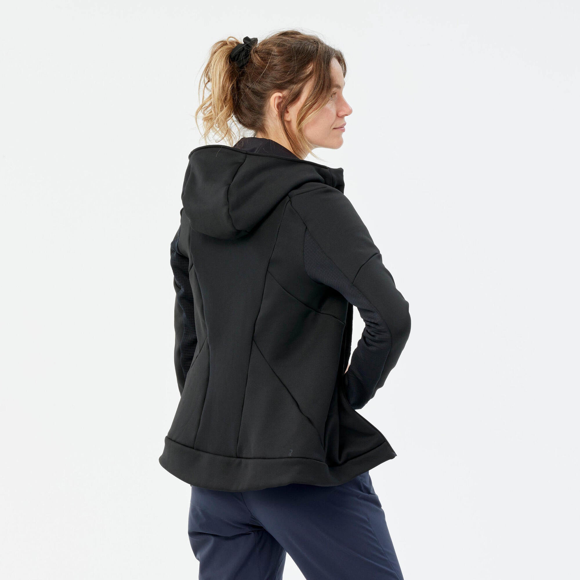 Quechua Women's MH520 Hooded Fleece Jacket - Lightweight Warm Hiking Pullover for Outdoor Adventures & Travel