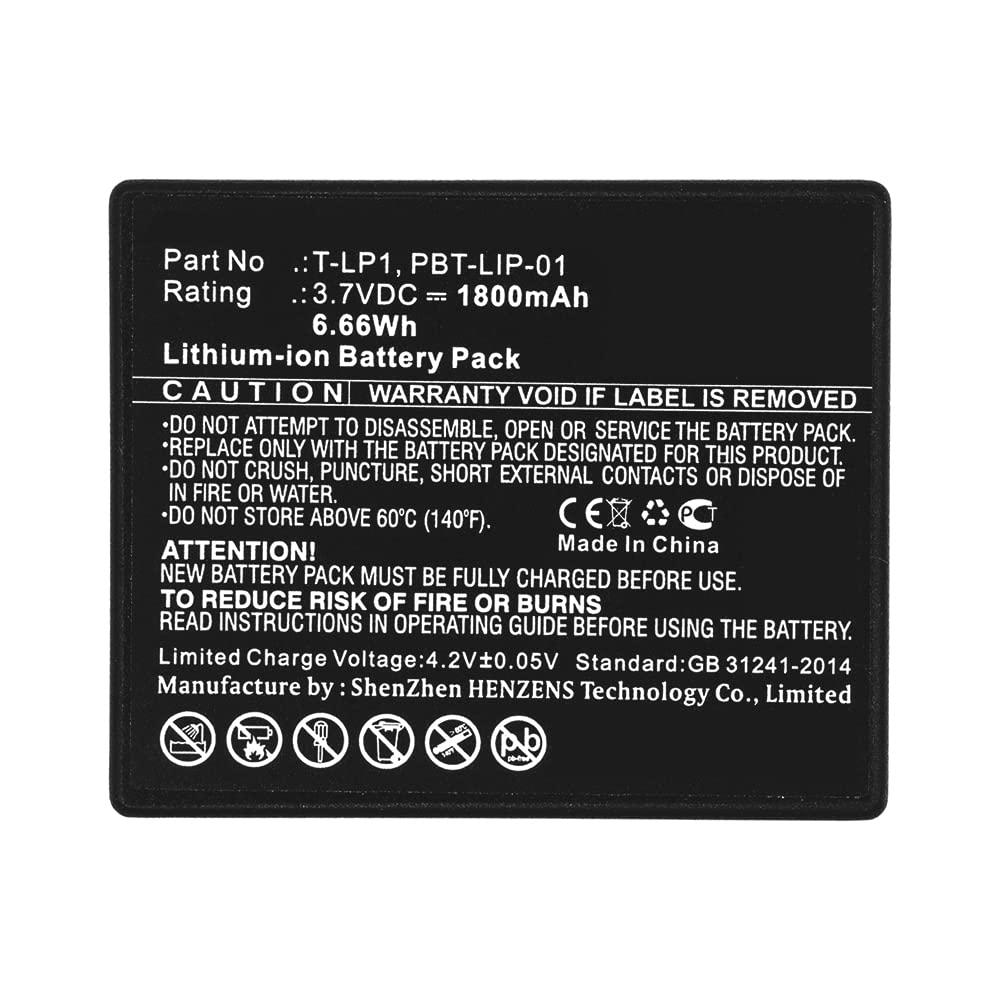 Synergy Digital Wireless Headset Batteries - 2 Pack Li-ion 3.7V 1800mAh Replacement Batteries for HME Tempest 2.4GHz Beltstation Wireless Headset | Long-Lasting Power for Call Centers, Warehouses & Office Communications
