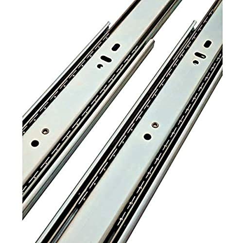 Brainerd 6-Pack 22-Inch Heavy Duty Ball Bearing Drawer Slides - Smooth Extension Full Mount Cabinet Slides for Kitchen, Office, Garage Storage & Furniture Assembly