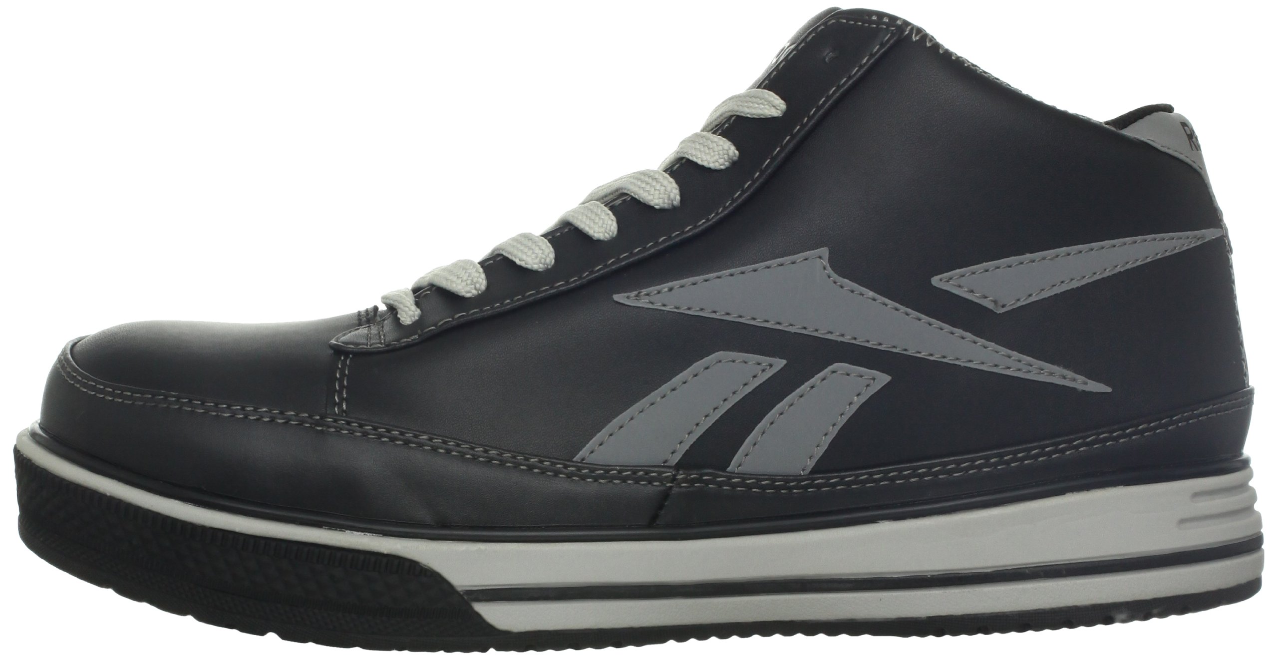 Reebok RB3755 Woha Men's Safety Work Shoes - Black/Grey - Slip Resistant & Comfortable for Construction, Warehouse & Industrial Use