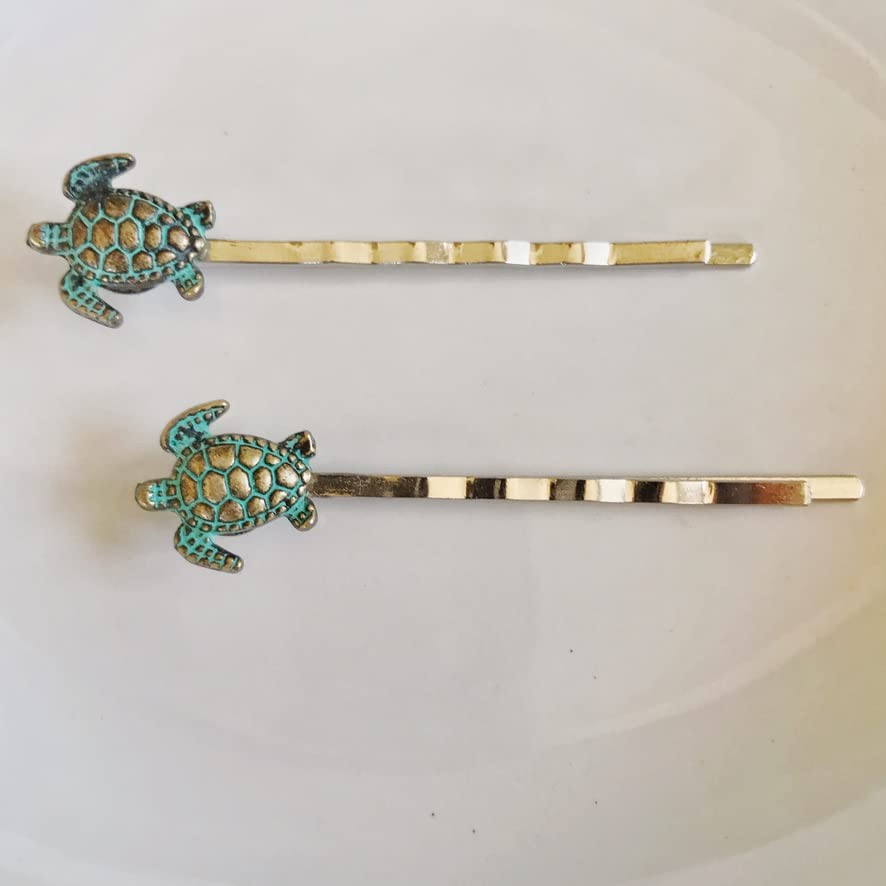 Turtle Hair Pin - Cute Tortoise Bobby Pins for Women, Decorative Hair Clips & Barrettes - Perfect for Beach, Summer, and Boho Style Outfits