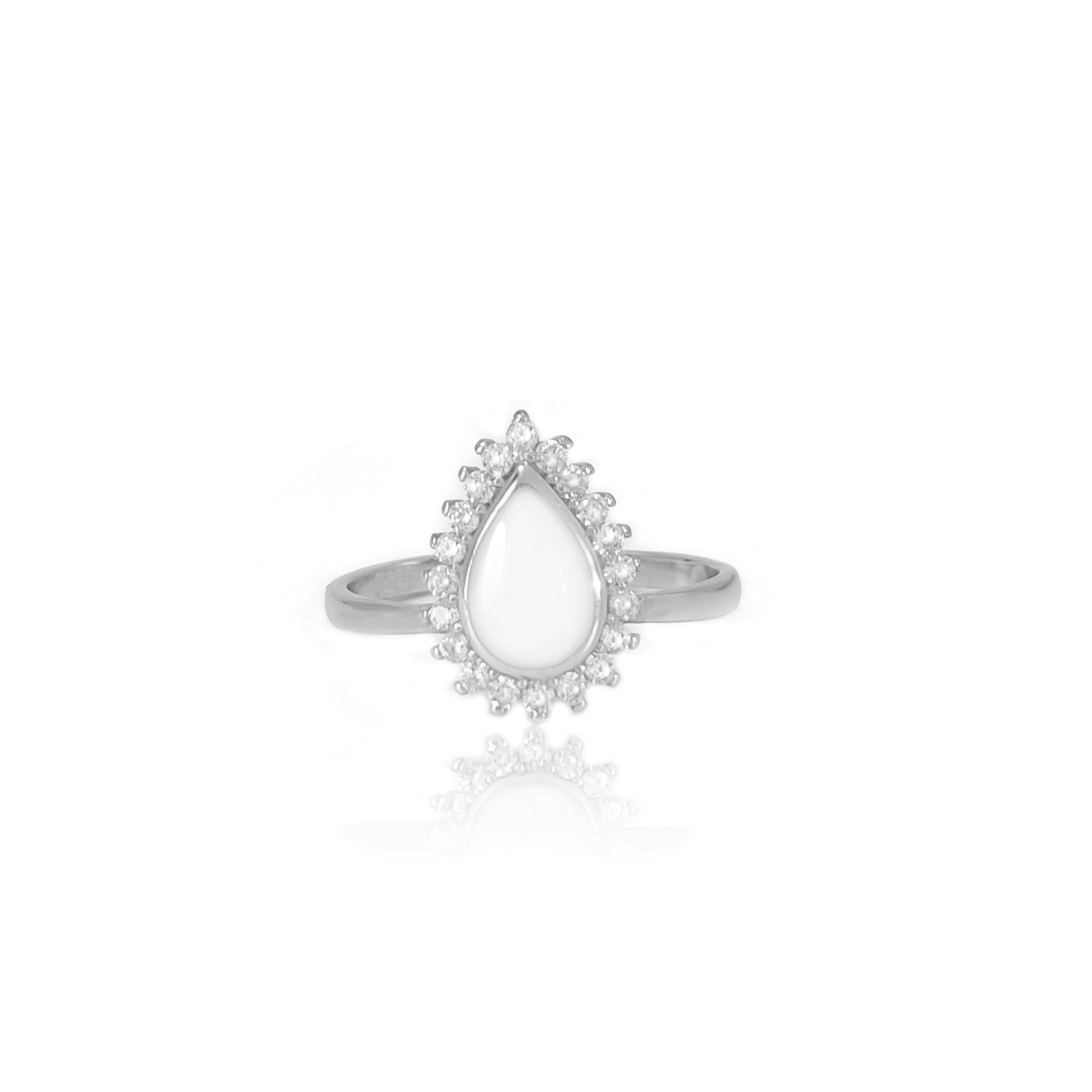 Nurturing Drop Breastmilk Ring - 925 Sterling Silver Nursing Jewelry for Breastfeeding Moms - Perfect for Mother's Day, Baby Shower Gifts & Everyday Wear