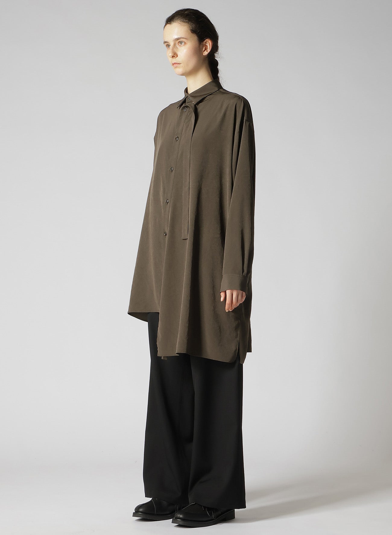 Elegant Crepe de Chine Front Placket Blouse for Women | Office Wear & Casual Chic Outfits | Perfect for Work, Dates & Special Occasions