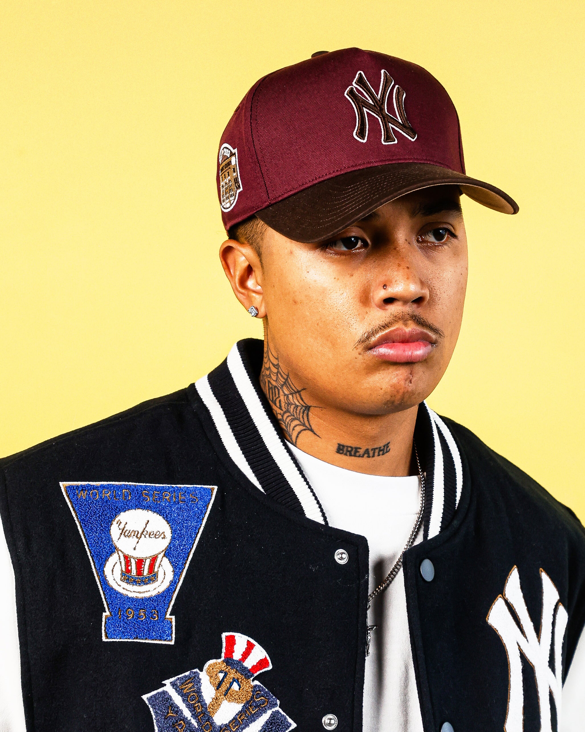 New York Yankees 'Bacon Me Crazy' MVP Snapback Hat - 47 Brand Dark Maroon/Brown Adjustable Baseball Cap for Men & Women - Perfect for Sports Games, Streetwear Fashion, and Yankees Fans Collection