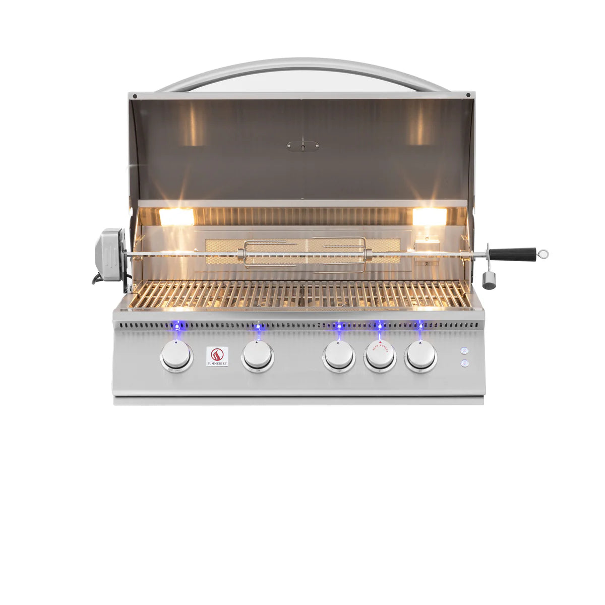 Summerset Grills Sizzler PRO 32 Inch Built-In Gas Grill - Stainless Steel Outdoor BBQ Grill with 4 Burners - Perfect for Backyard, Patio, and Poolside Cooking