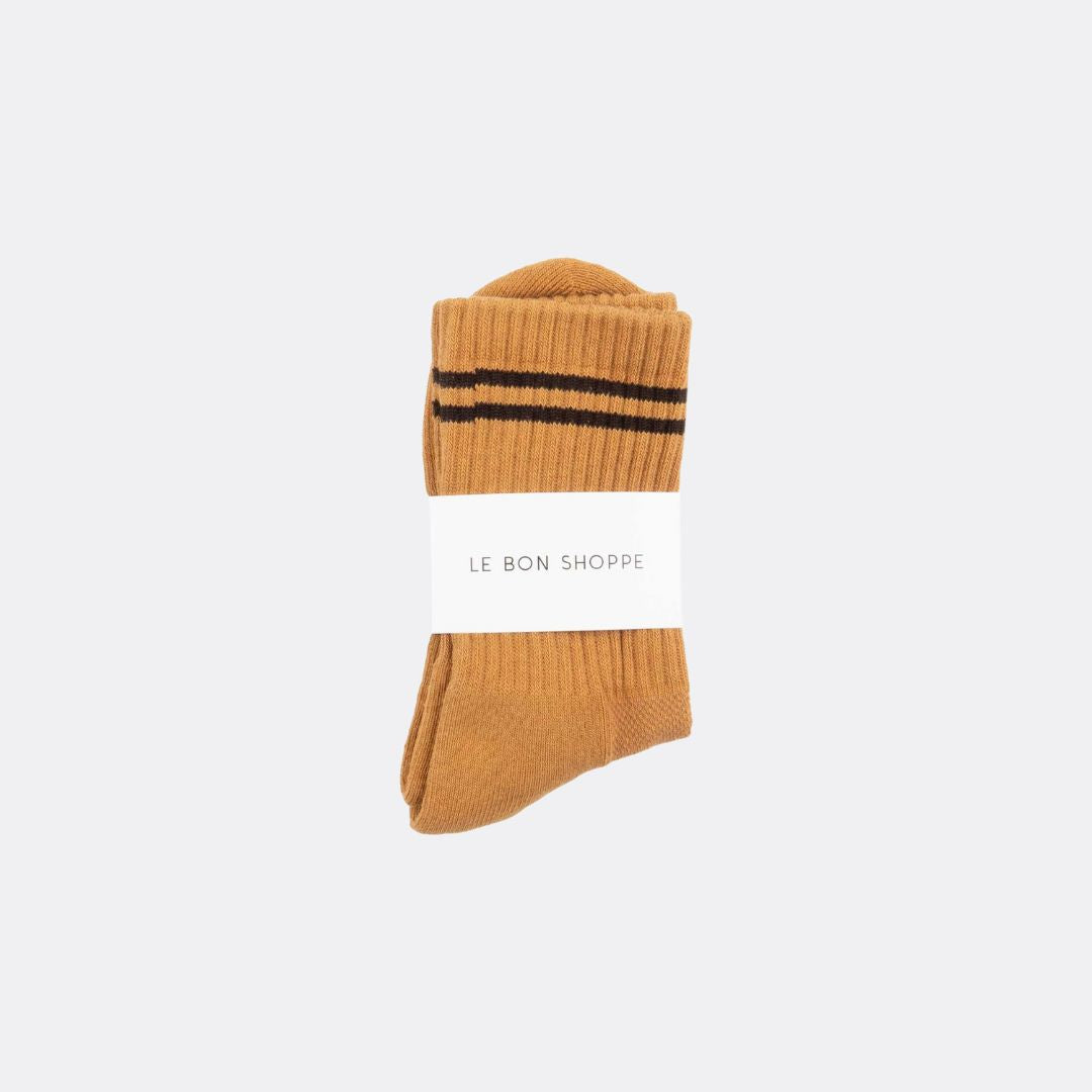 Cozy Boyfriend Socks for Women - Soft & Warm Biscotti Color Crew Socks - Perfect for Gifts, Lounge Wear & Cold Weather Comfort