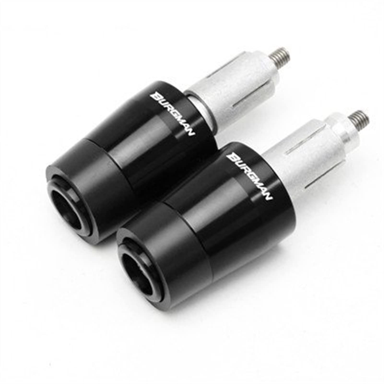 Premium CNC Motorcycle Handlebar Grips & Bar End Plugs for Suzuki Burgman 650/400 (AN650/AN400) - Durable Aluminum Alloy Accessories for Comfortable Riding & Custom Look