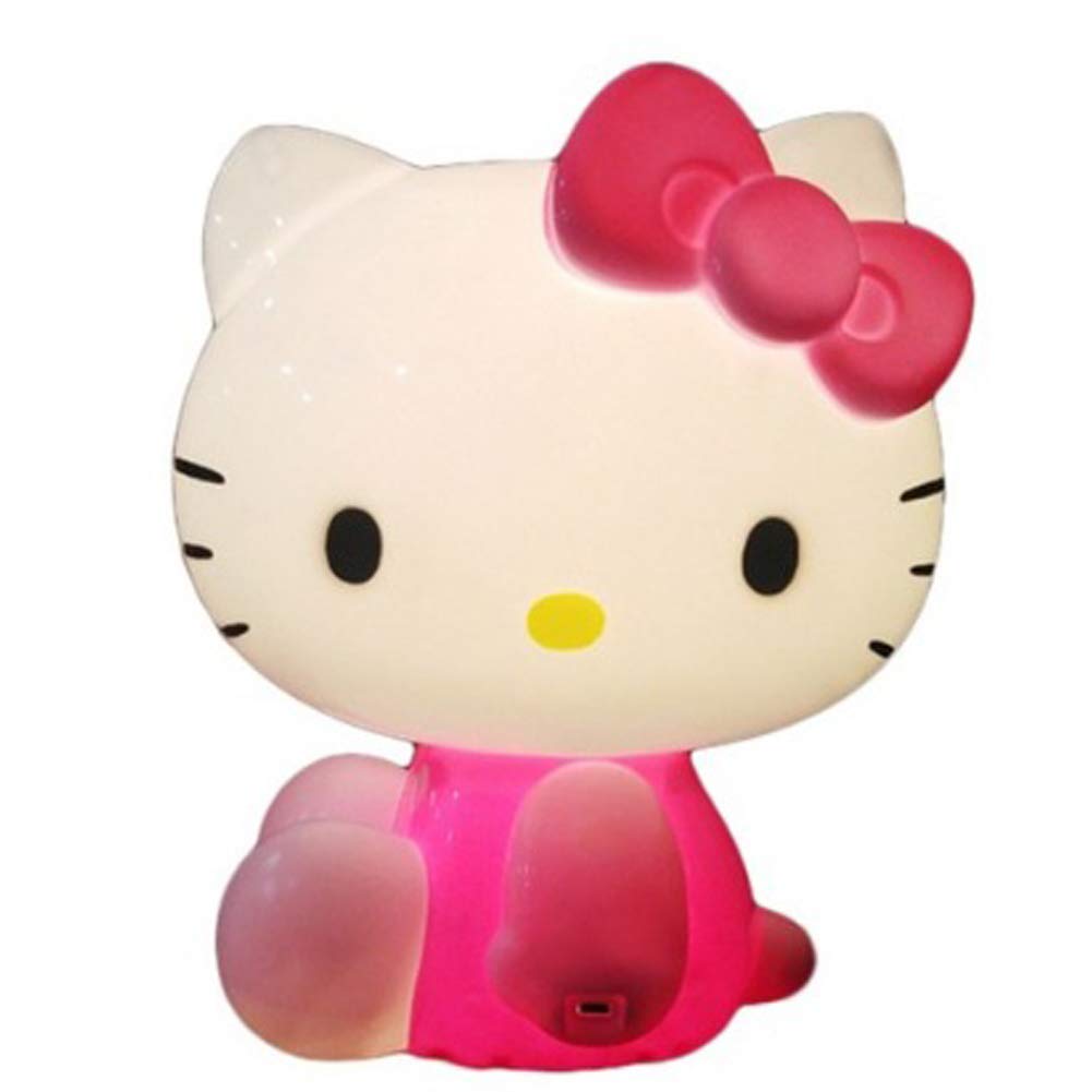 Hello Kitty LED Night Light for Kids - Rechargeable Touch Lamp with USB Charging, Cute Kawaii Nightlight for Baby Girls' Nursery, Bedroom & Toddler Sleep Aid