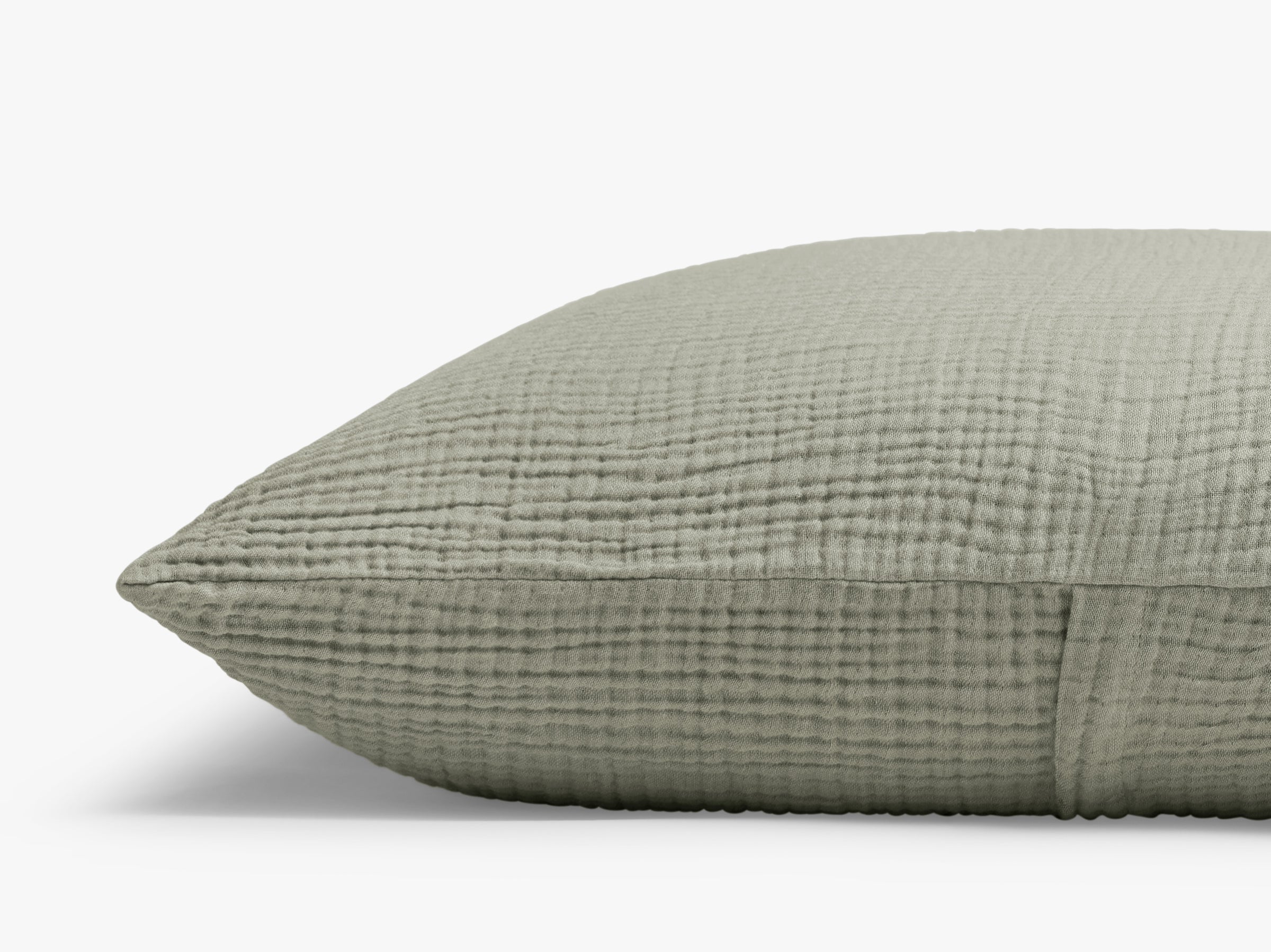 Organic Cloud Cotton Euro Sham Pillowcase - Soft & Breathable Moss Green - Perfect for Bedroom, Guest Room & Luxury Hotel Decor