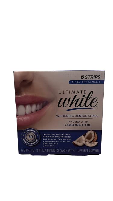 Care New 820792 Smart Whitening Dental Strips 6 Count Pack - Teeth Whitening Strips for Sensitive Teeth | At-Home Teeth Whitening Solution for Brighter Smile | Perfect for Travel, Special Occasions & Daily Oral Care