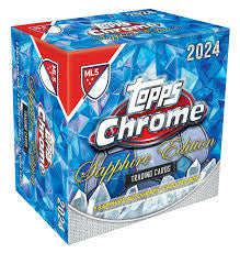 2024 Topps Chrome Sapphire MLS Soccer Hobby Box - Premium Collectible Trading Cards for Soccer Fans & Card Collectors - Perfect for Gifts, Investments & Game Day Excitement