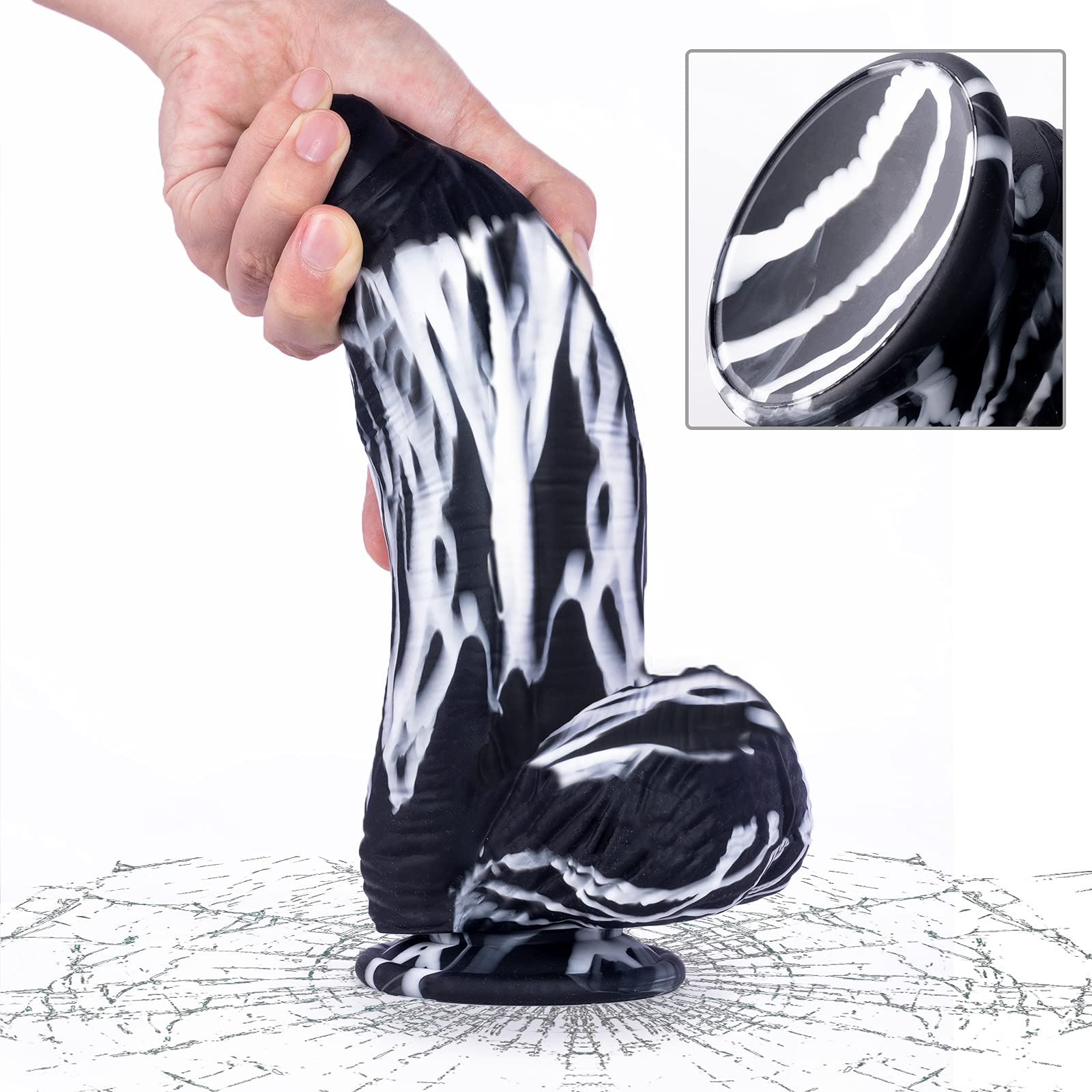 10 Inch Large Silicone Dildo with Strong Suction Cup - 2.68'' Thick Monster Dildo for G-Spot & Anal Stimulation | Hands-Free Sex Toy for Women, Men & Couples | Perfect for Solo Play, Couples Bonding & BDSM Scenes