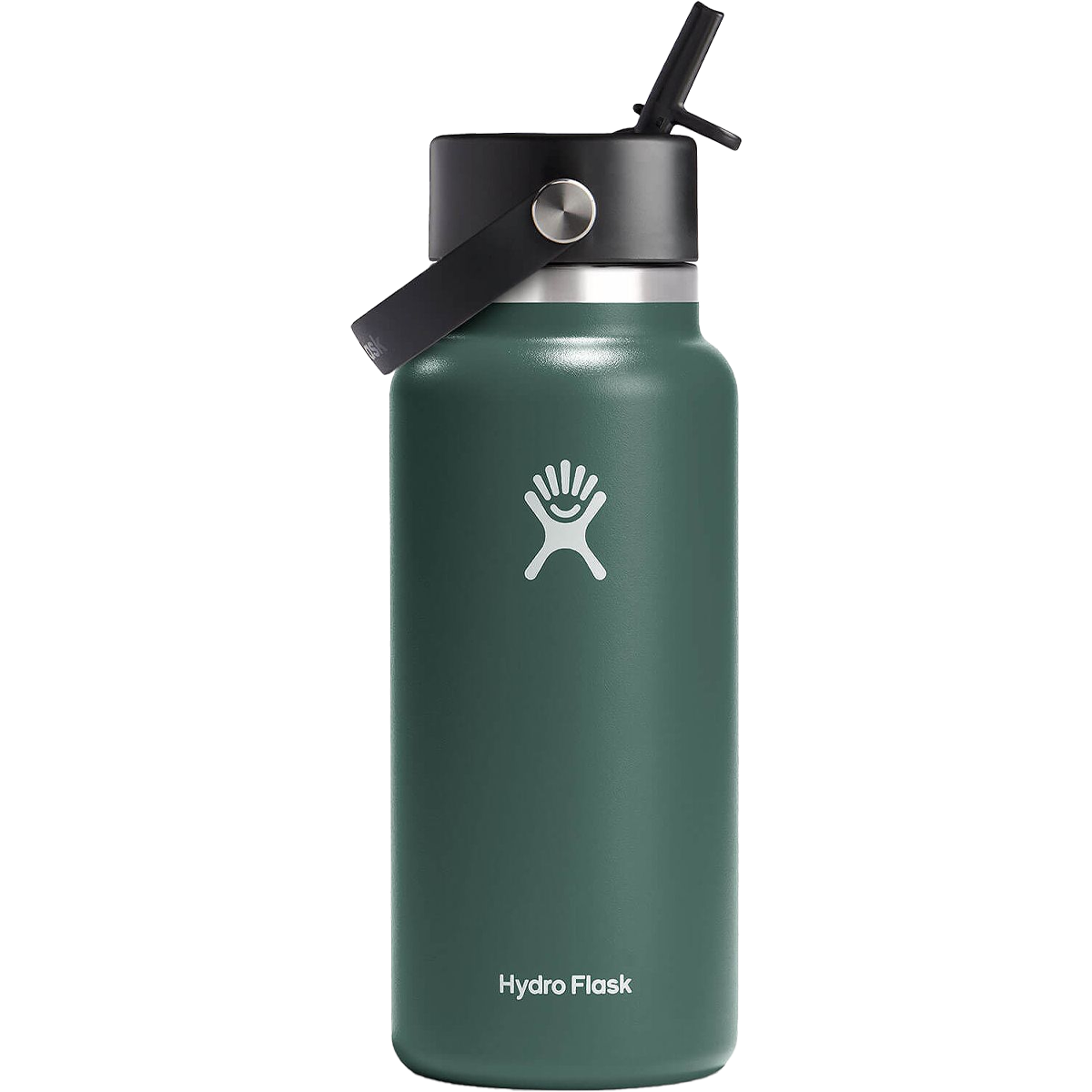 32 oz Wide Mouth Water Bottle with Flex Straw Lid - Leak Proof, BPA Free, Ideal for Gym, Hiking & Outdoor Activities