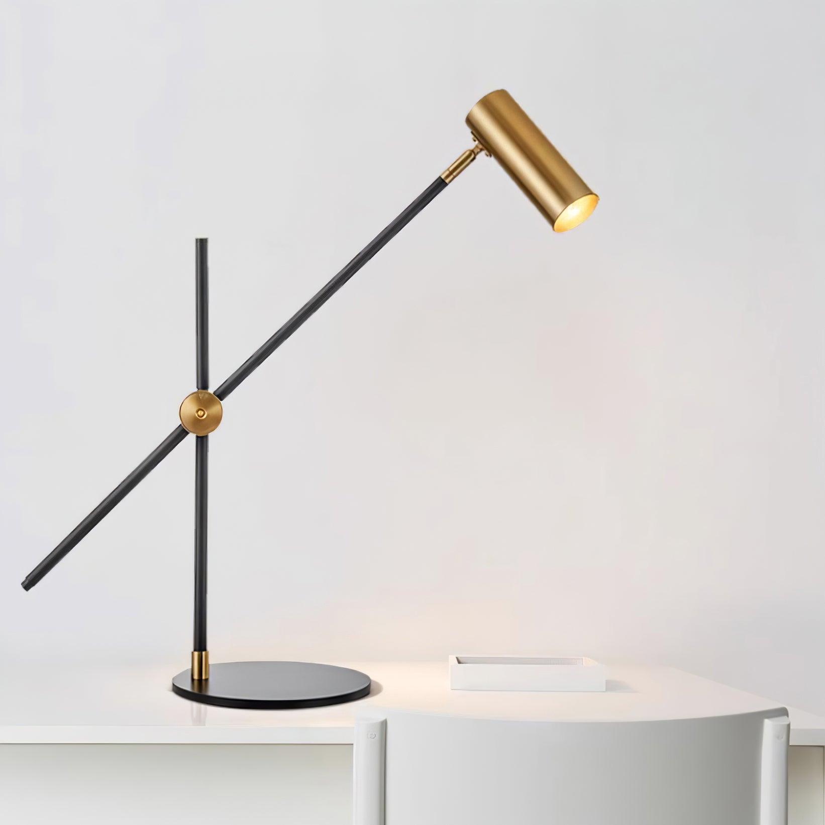 Modern LED Table Lamp - Adjustable Brightness & USB Charging Port for Bedroom, Office & Living Room - Perfect for Reading, Working & Relaxing