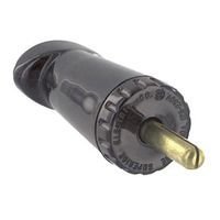 SUPERIOR ELECTRIC PP250GB 250A Test Plug - Heavy Duty Pin Plug for Electrical Testing - Black Color - Ideal for Industrial, Commercial, and Home Electrical Maintenance