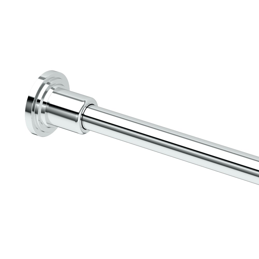 Gatco 819 Marina Adjustable Tension Shower Curtain Rod Set in Chrome - Perfect for Bathroom, Shower, and Tub Enclosures