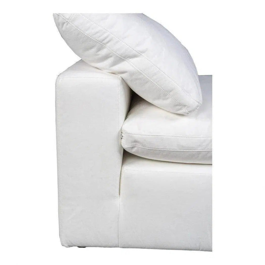 3-Piece Stain-Resistant Terra White Nook Modular Sectional Sofa Set - Perfect for Small Living Rooms, Apartments & Cozy Spaces
