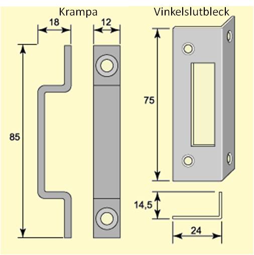 Kammarlås FA Stenman 3 - High-Qurity Cabinet Lock for Home & Office Security - Perfect for Storage Cabinets, Lockers, and Furniture Protection