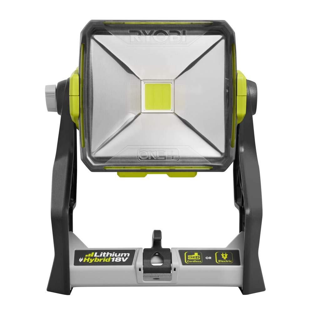 18-Volt Hybrid 20-Watt LED Work Light Kit with Battery & Charger - Portable Job Site Lighting for Construction, Auto Repair, Camping & Emergency Use