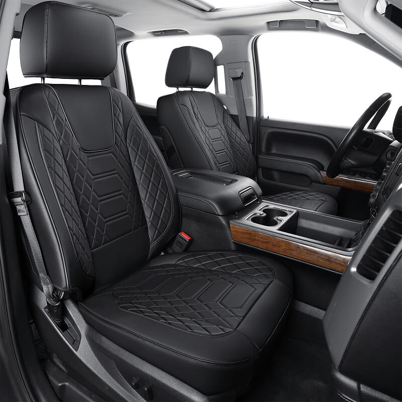 Universal Chevrolet Silverado Seat Covers 2019-2024 | Perfect Fit for 40/60 Rear Seats | Model Q350224 | Durable Protection for Truck Seats