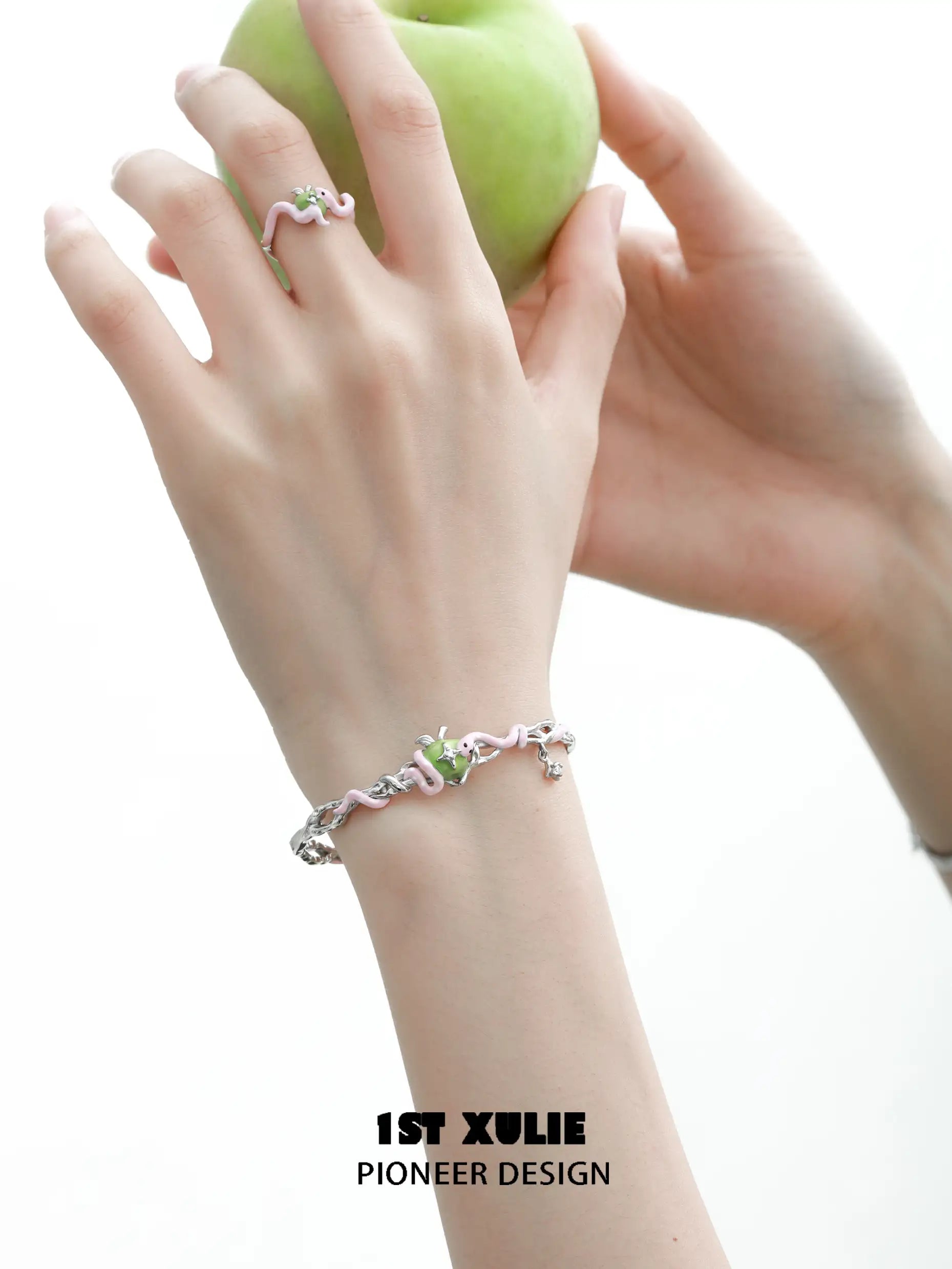 Nom Nom Snake S925 Sterling Silver Adjustable Open Ring™ - Elegant Stackable Jewelry for Women, Perfect for Everyday Wear, Gifts & Special Occasions