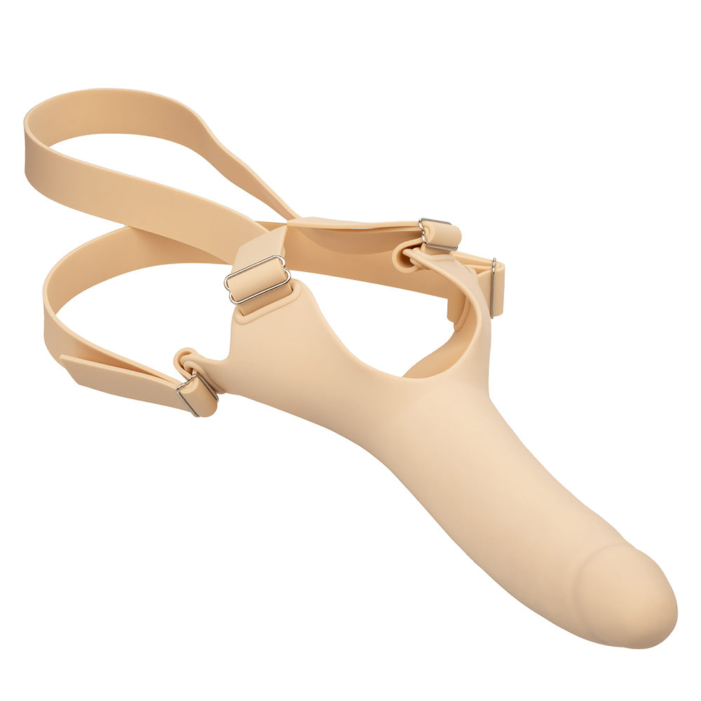 Premium Silicone Strap-On Dildo for Adults - Comfortable & Flexible for Couples Play, BDSM, and Role-Playing Scenes