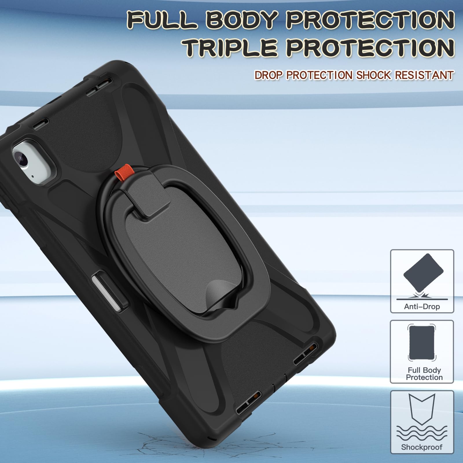 SCSVPN iPad Air 11 Inch Case M3/M2 (7th/6th Gen 2025/2024) & iPad Air 5th/4th Gen 10.9