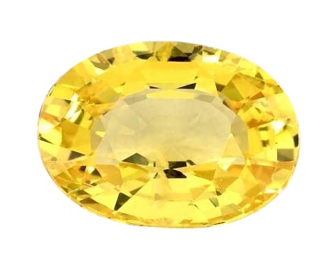 Certified Ceylon Yellow Sapphire Stone for Men & Women - IGL Lab Tested, Oval Shape, Jupiter Gem for Jewelry & Gifts