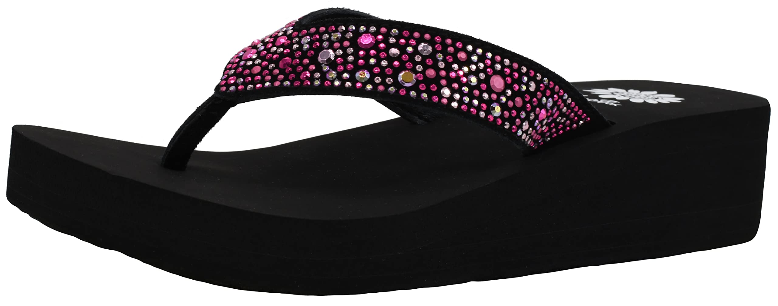 Yellow Box Women's Africa Sandals - Comfortable Leather Flip Flops with Beaded Design | Perfect for Beach, Vacation, and Summer Outfits