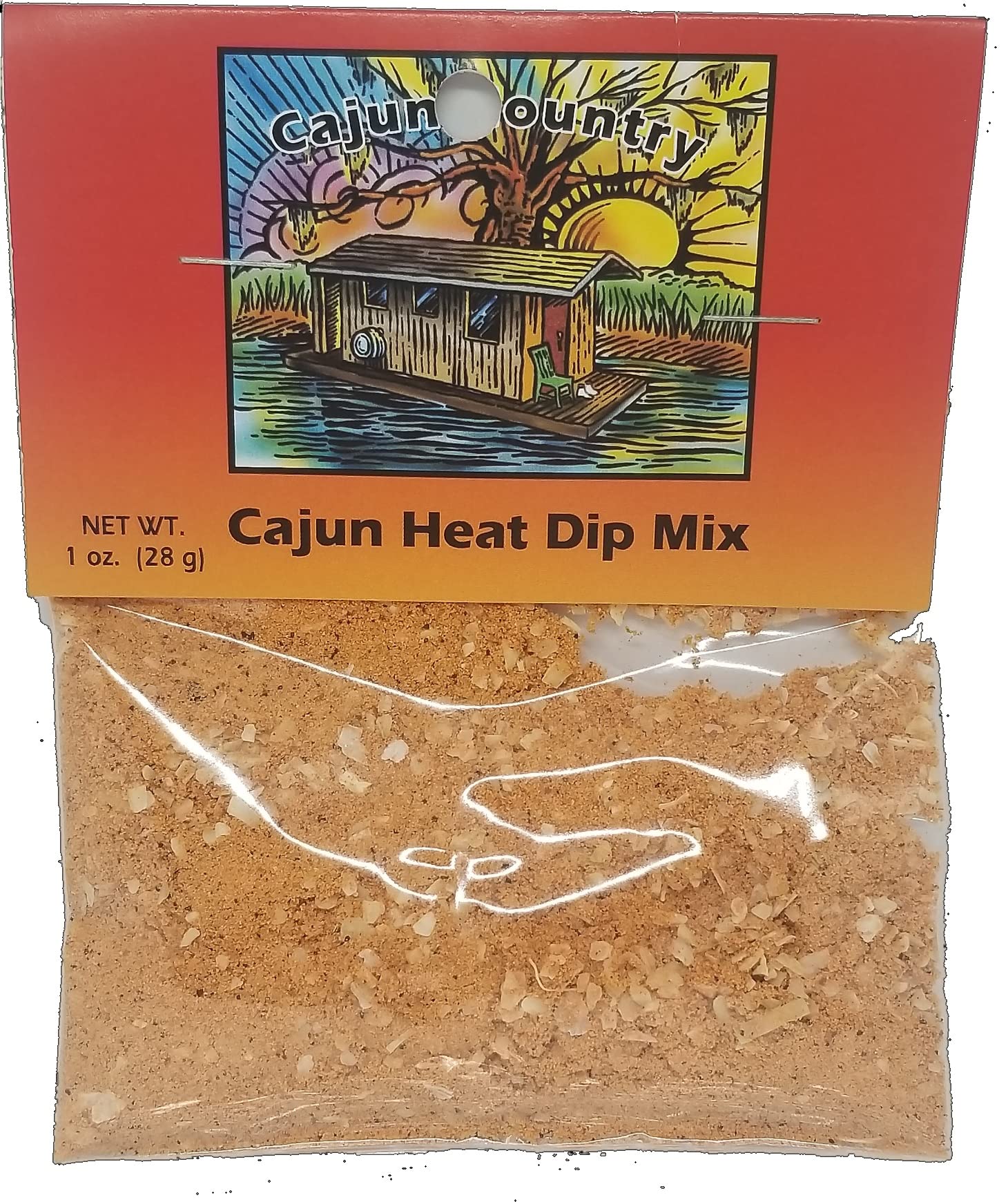 **Cajun Heat Dip Mix - Authentic Cajun Spice Blend, 1 oz Packet (Makes 2.5 Cups) - Perfect for Parties, Game Day & Family Gatherings**
